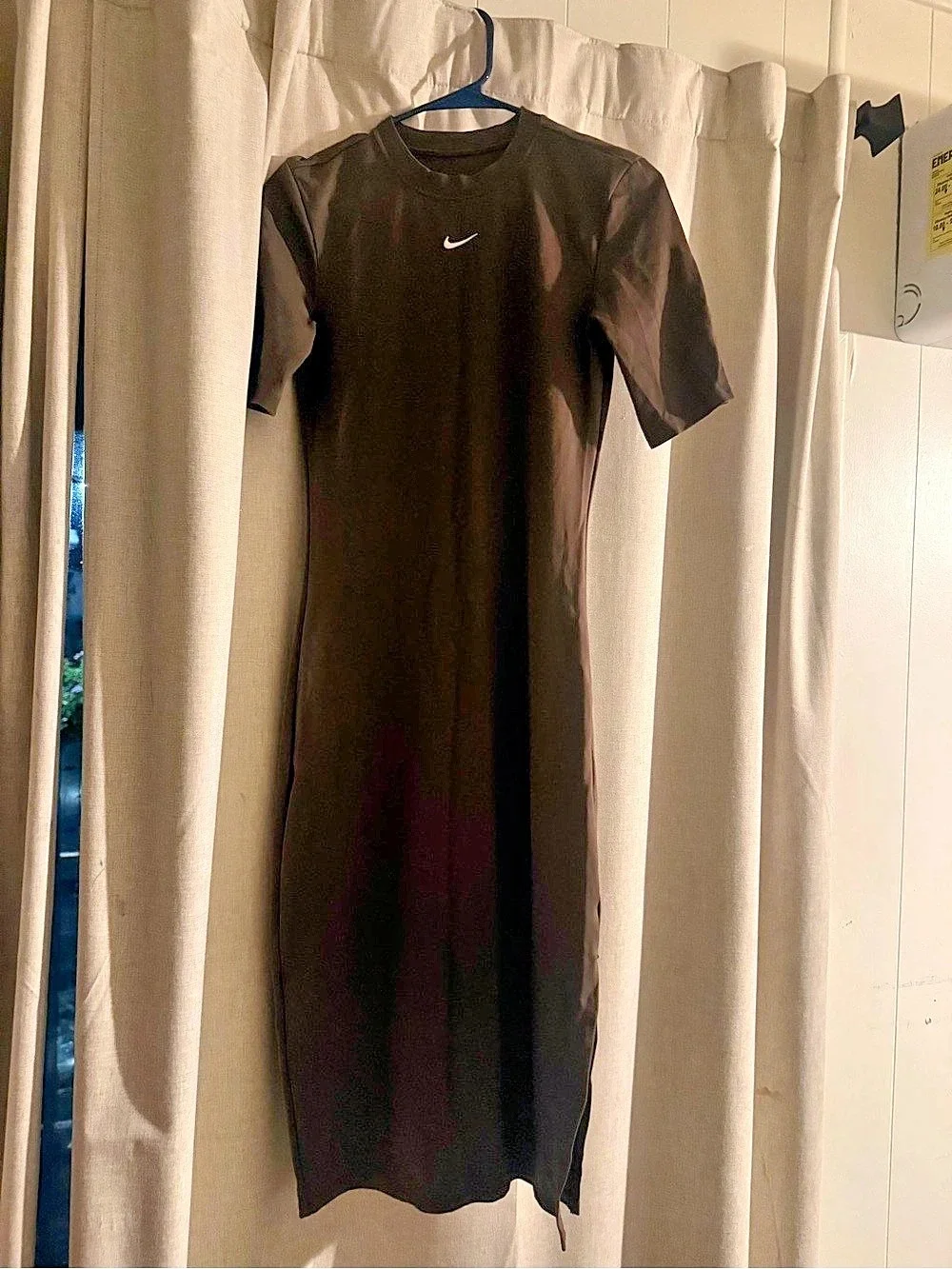 Nike Sportswear Essential Tight Midi Dress Brown Like New